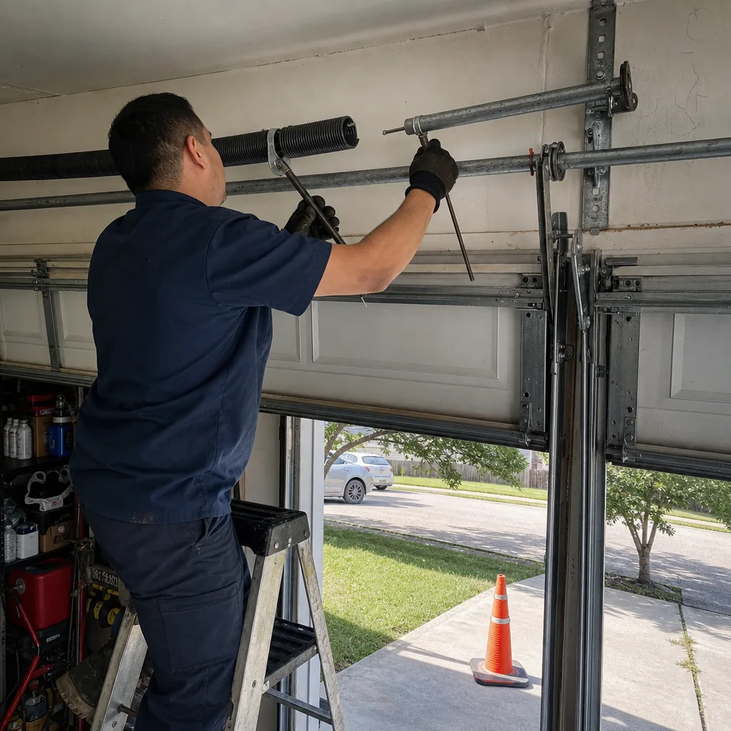 Garage Door Spring Repair in Murphy
